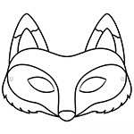 Summer Art Workshop: Fox Mask Template 