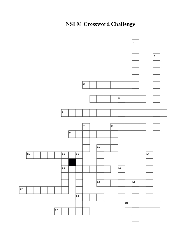 NSLM Crossword Challenge